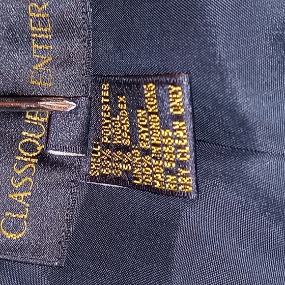 NWT,Vintage 90s,CLASSY,Long, Black, Blazer/Jacket/Dress by Classiques Entierπ€ - Picture 14 of 14